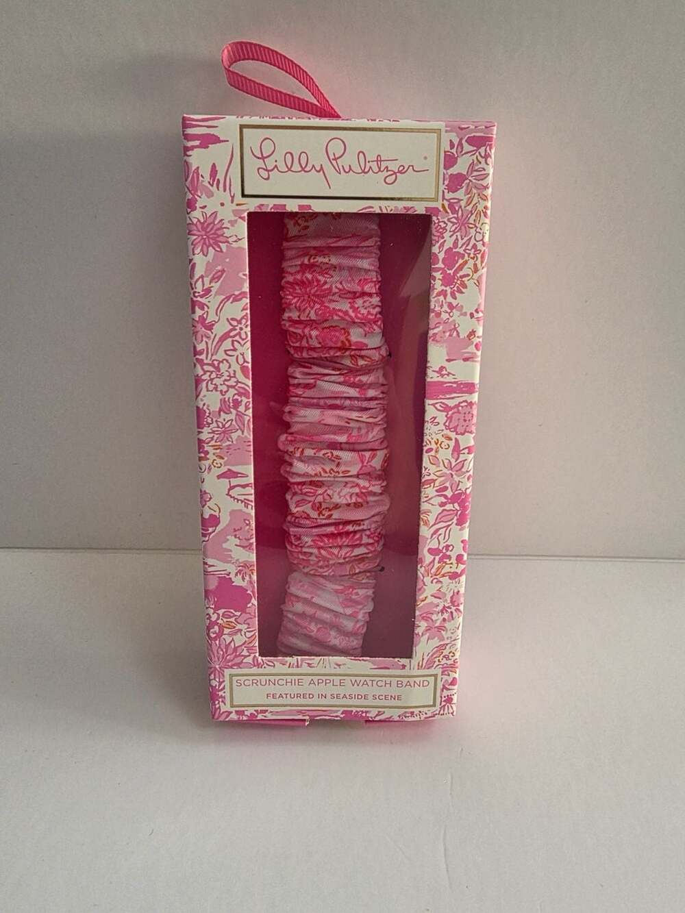 Lilly Pulitzer Scrunchie Apple Watch Band in Seaside Scene